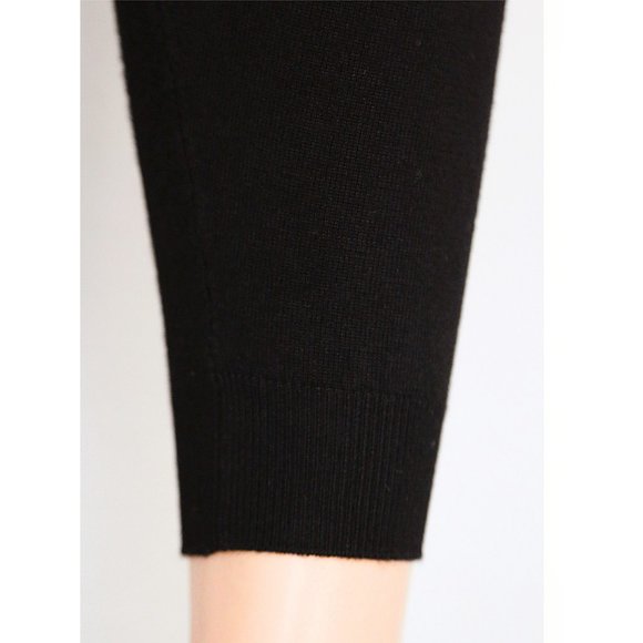 NEW Comune Glendwood Zip Pocket High Waist Soft Cozy Knit Jogger Pants Black $84 - Picture 5 of 11